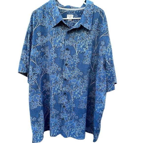 Jack O’Neil Other - Jack O’Neill Hawaiian Shirt Mens 3XL Blue Floral Aloha Button Up Relaxed